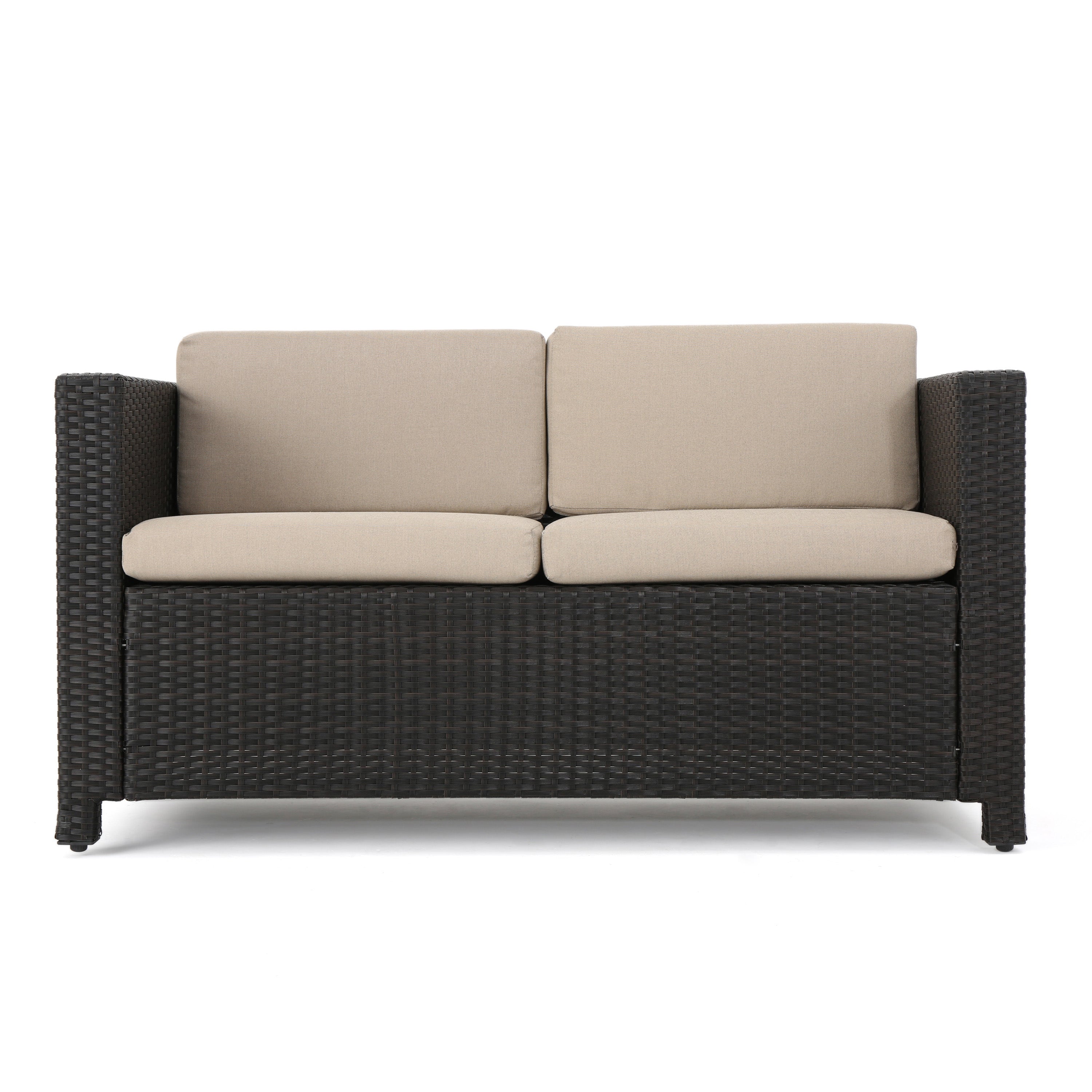 Venice Outdoor PE Wicker Love Seat