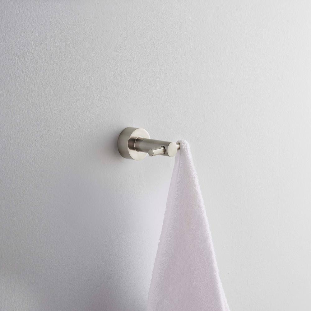 Glacier Bay Innburg Double Robe Hook in Brushed Nickel BD641000BN