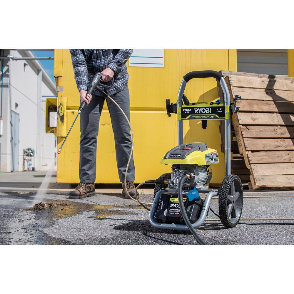 RYOBI 2300 PSI 1.2 GPM High Performance Cold Water Corded Electric Pressure Washer RY142300