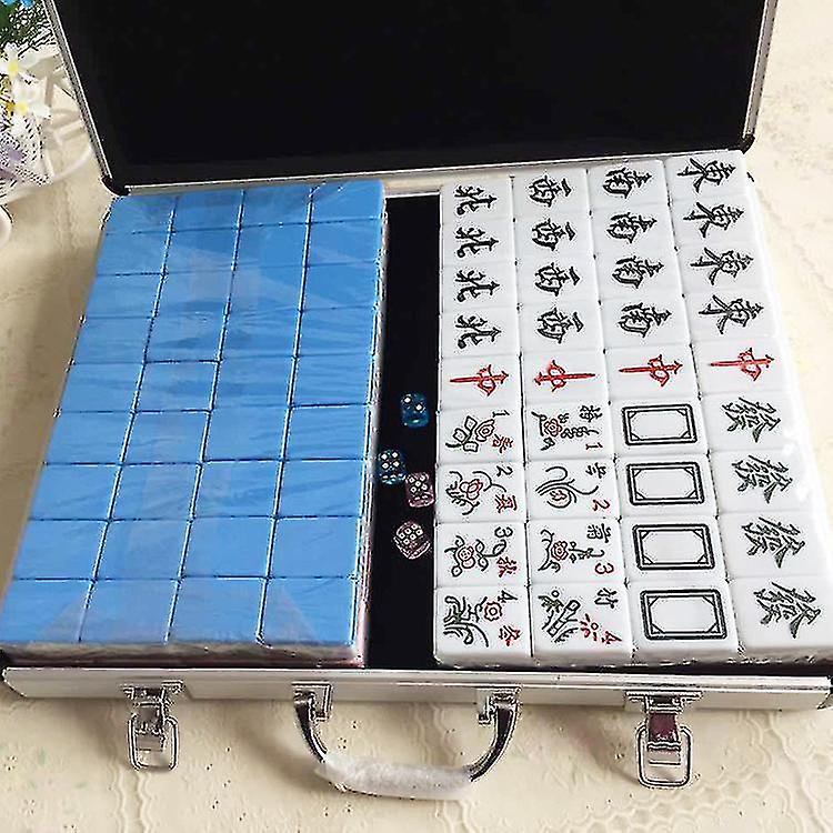 Naiwang Mahjong Set， Nese Mahjong Set， With 4 Dice And 1 Stora Box. Mahjong Game Set 144 Mahjong Tiles (mahj