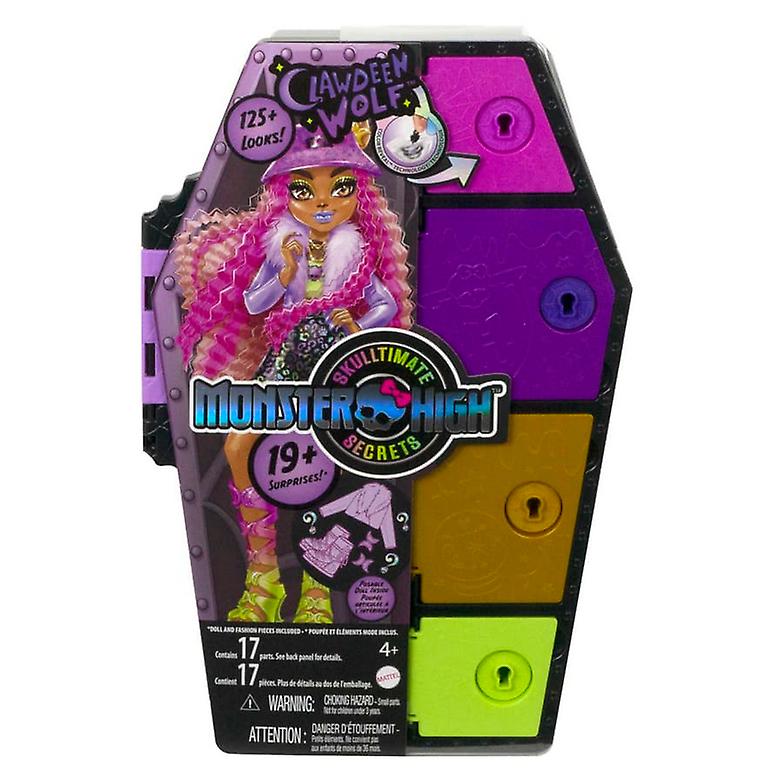 Monster high doll and fashion set， clawdeen wolf with dress-up locker 19+ surprises