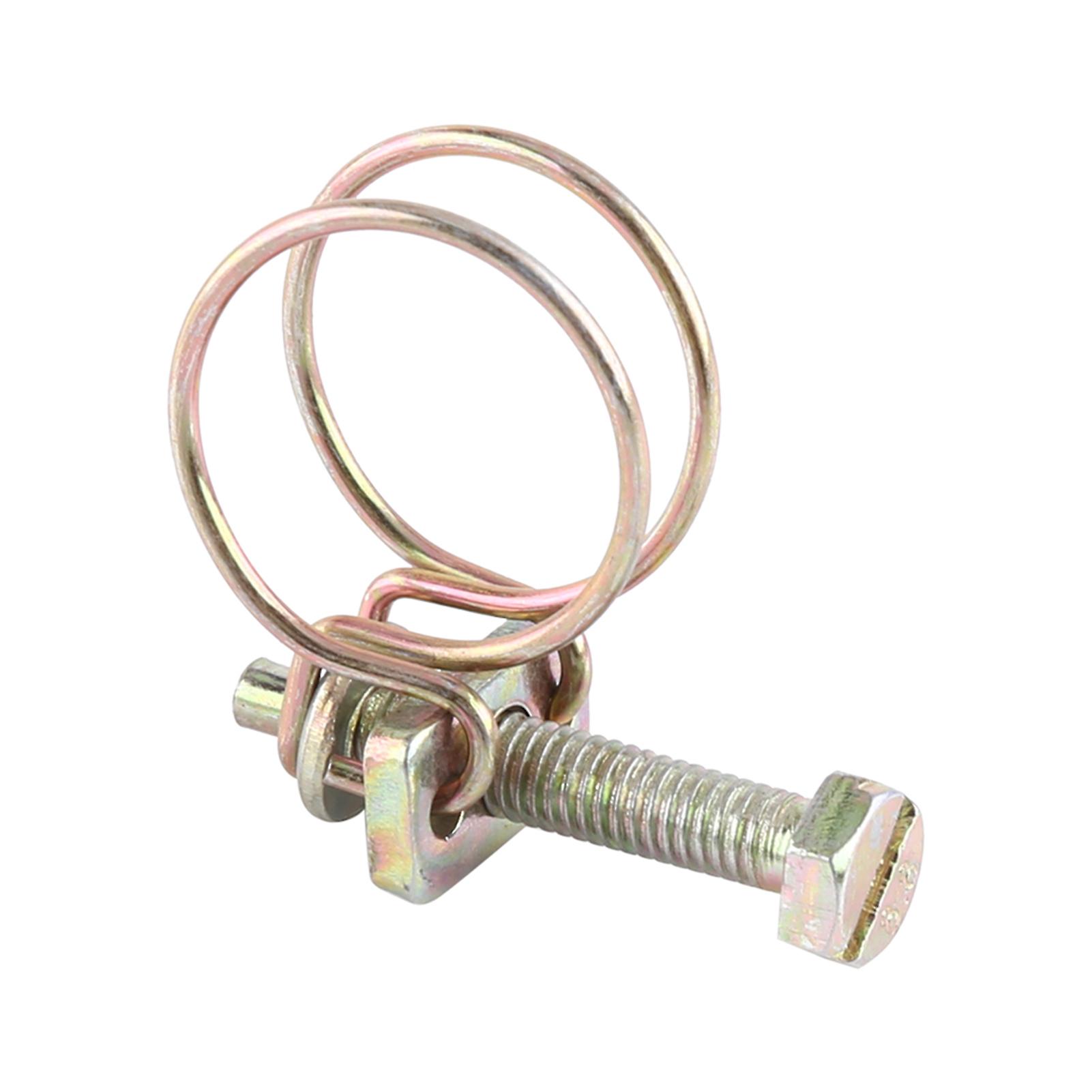 Double Wire Water Hose Clamp Pipe Clip Hoop Fastening Tool (16mm-19mm)