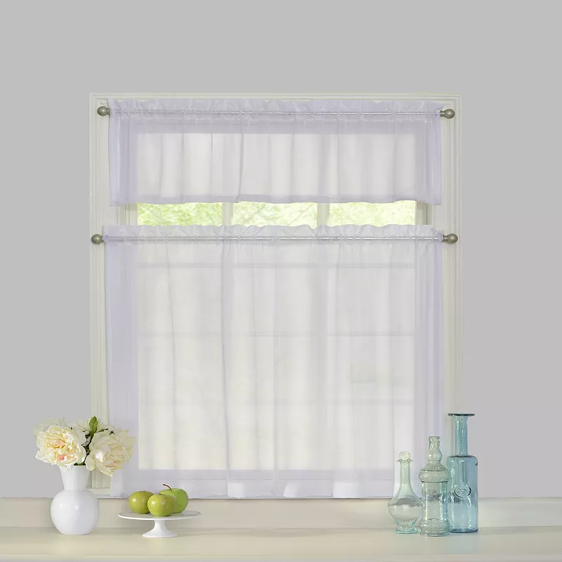 Curtain Fresh Odor-Neutralizing Window Curtain Tiers Set