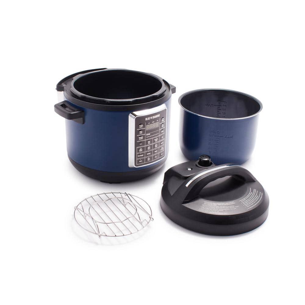 Blue Diamond 6QT Ceramic Nonstick Weekday Wonder 16in1 Pressure Cooker Slow Cooker and More