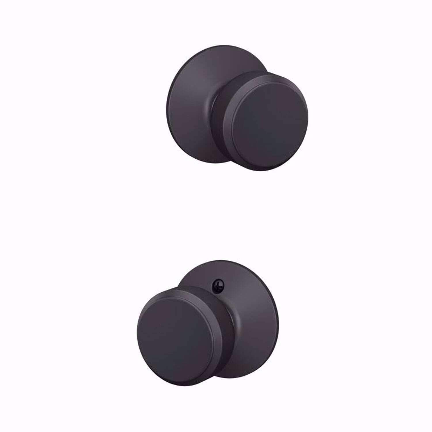 Schlage Bowery Matte Black Knob Right or Left Handed