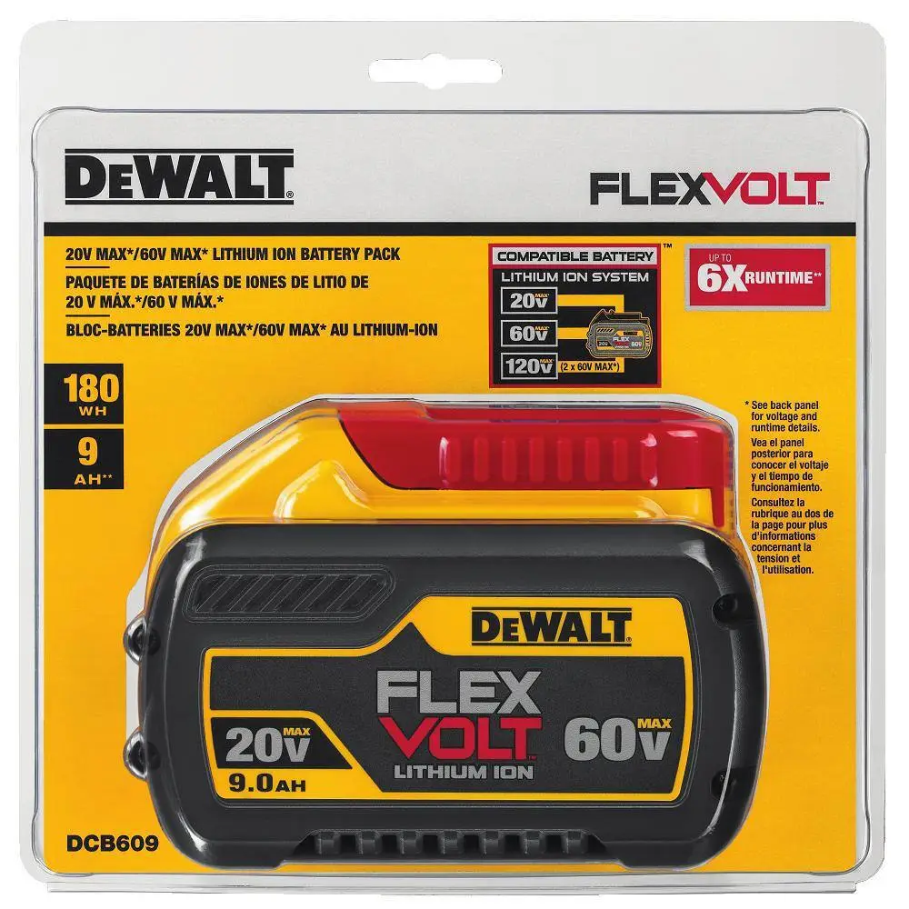 DW FLEXVOLT 60V MAX Cordless Brushless Reciprocating Saw with (1) FLEXVOLT 9.0Ah Battery DCS389X1