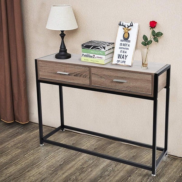 Console Entryway Sofa Coffee Tables with Drawers. - 47