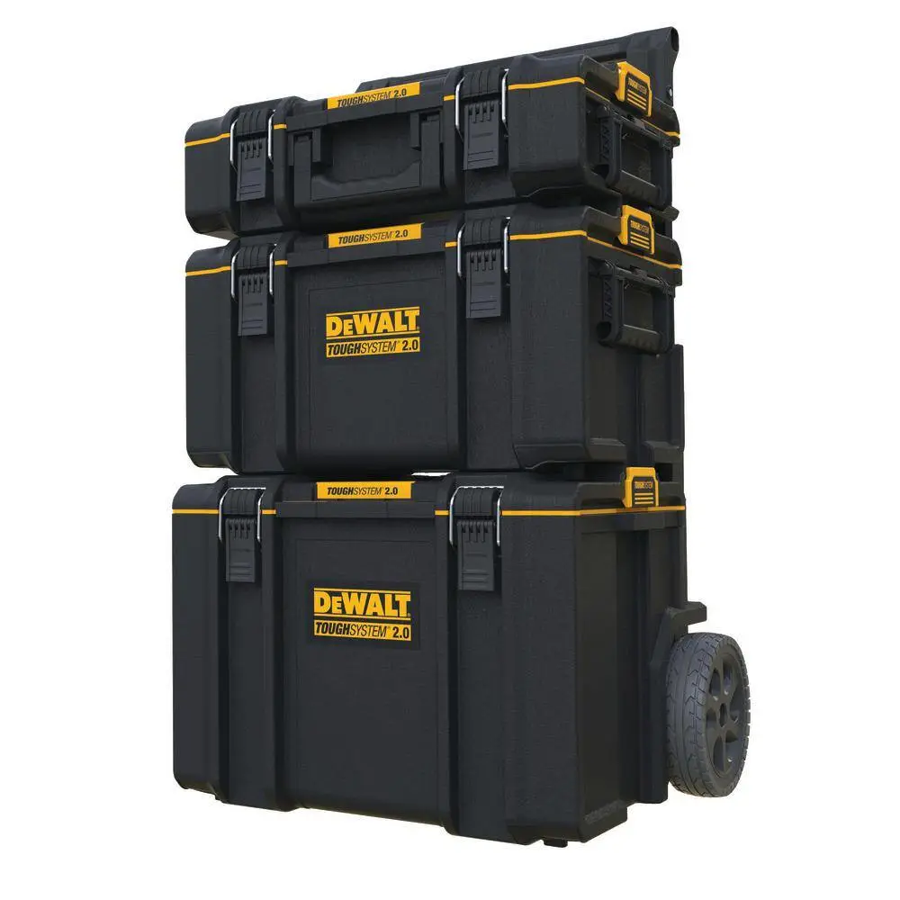 DW TOUGHSYSTEM 2.0 Small Tool Box TOUGHSYSTEM 2.0 22 in. Large Tool Box and TOUGHSYSTEM 2.0 24 in. Mobile Tool Box DWST08165W00450