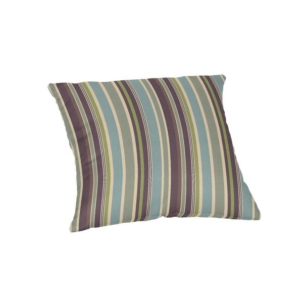 18 inch square Striped Sunbrella Throw Pillow in 20 fabric choices