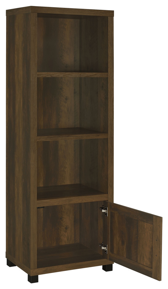 Sachin 3 piece Entertainment Center With 79 quotTV Stand Dark Pine   Modern   Entertainment Centers And Tv Stands   by Modon  Houzz