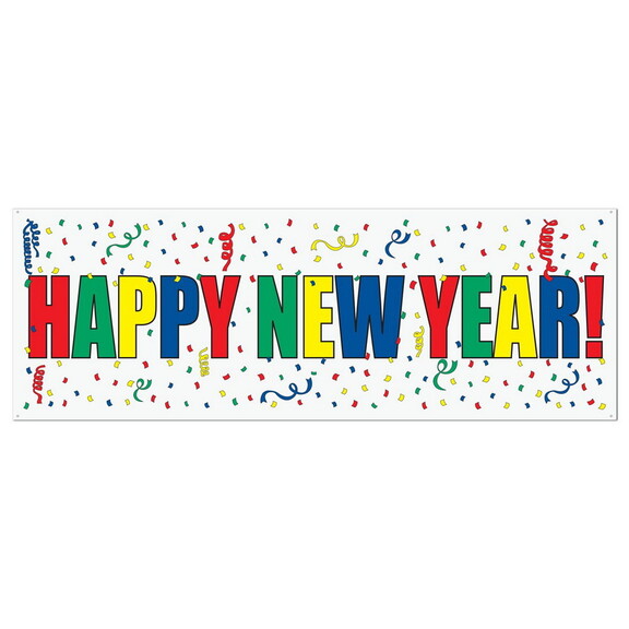 Beistle 80353 Happy New Year Sign Banner  indoor  ...