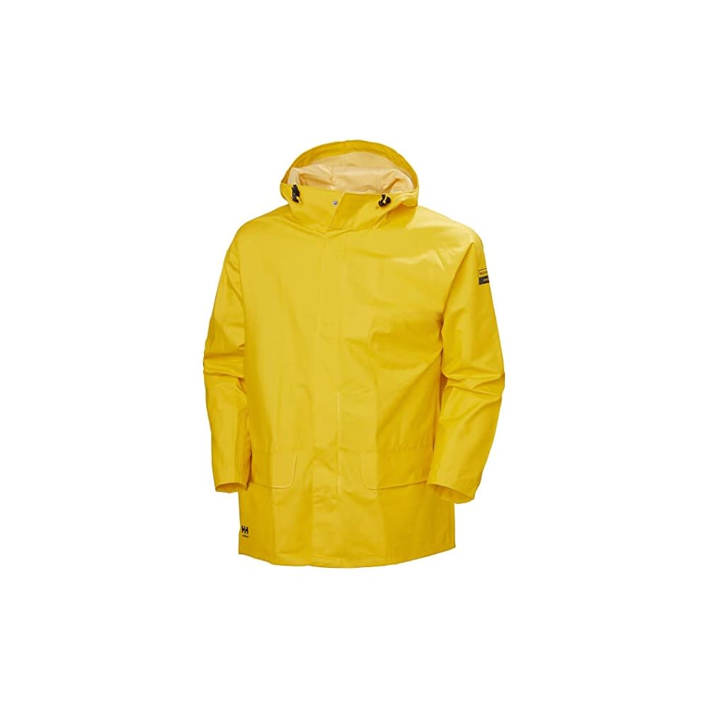 Helly Hansen Polyester Mandal Rain Jacket Light Yellow Small ;