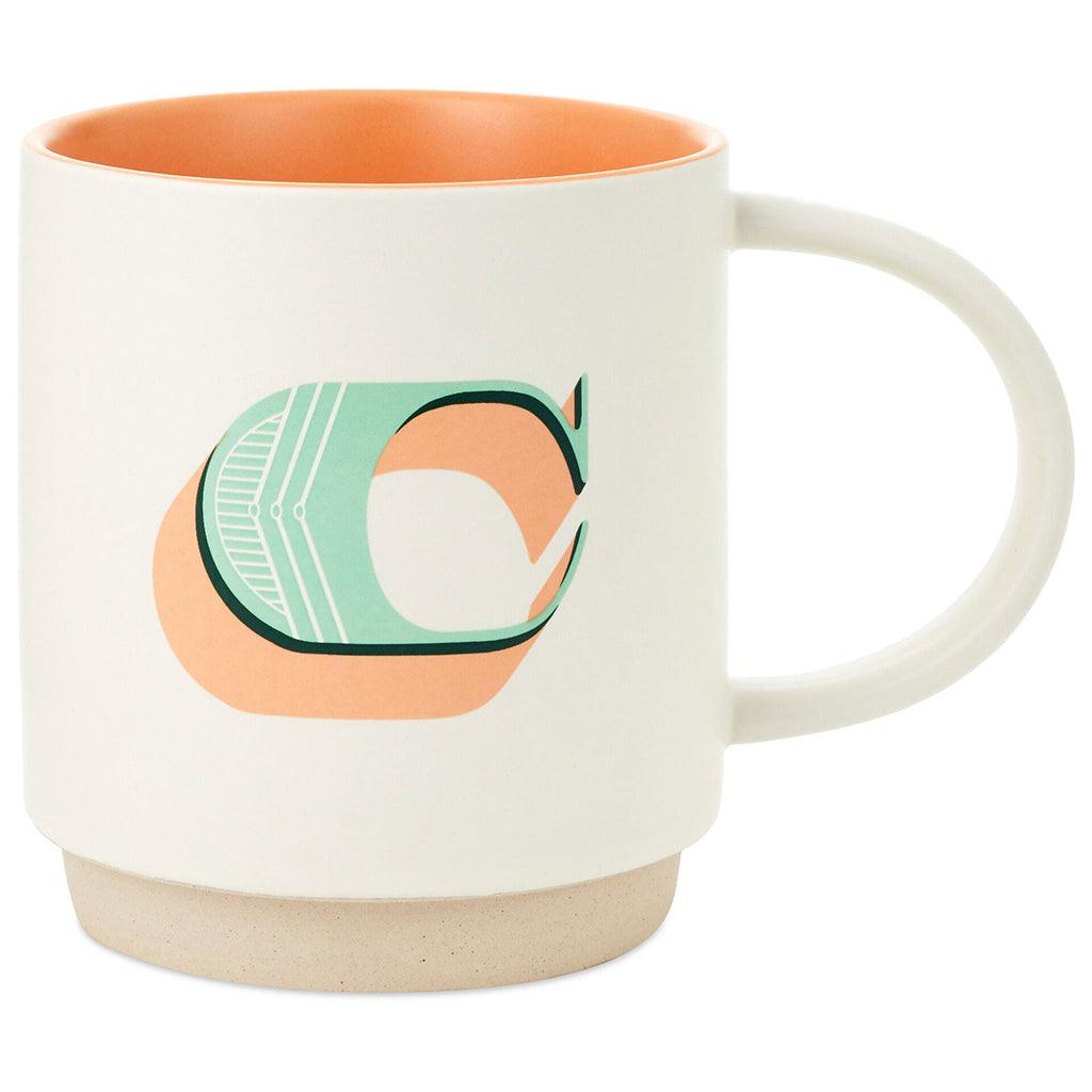 Hallmark  Initial Monogram 16 oz. Mug, C