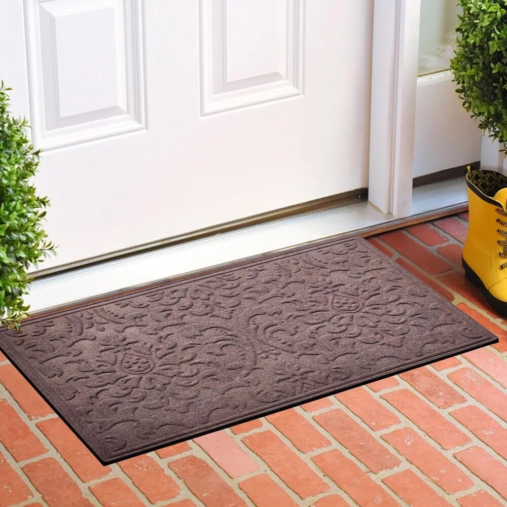 A1HC New  Weather Superior Dirt and Moisture Absorbing Polypropylene Door Mat with Non Slip Backing for Inside Outside Use