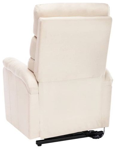 vidaXL Power Lift Recliner Electric Lift Chair for Elderly Dark Brown Fabric   Massage Chairs   by vidaXL LLC  Houzz