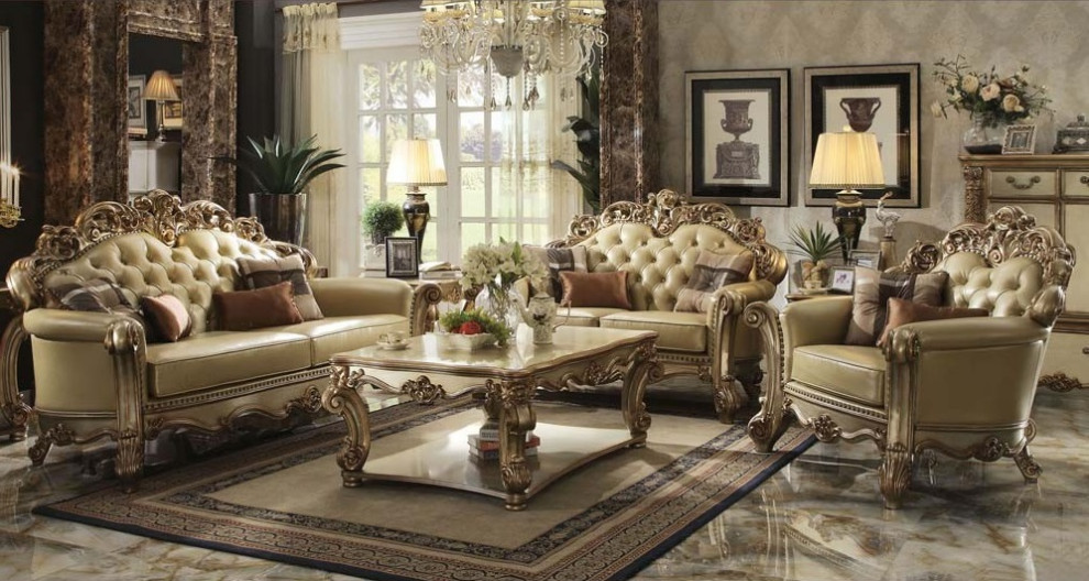 Emma Mason Signature Paragon Coffee Table in Gold Patina   Victorian   Coffee Tables   by Emma Mason  Houzz