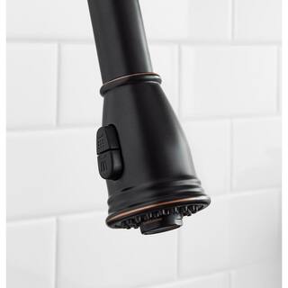 Glacier Bay Newbury Single-Handle Pull-Down Sprayer Kitchen Faucet in Oil-Rubbed Bronze FP4A0033RBP