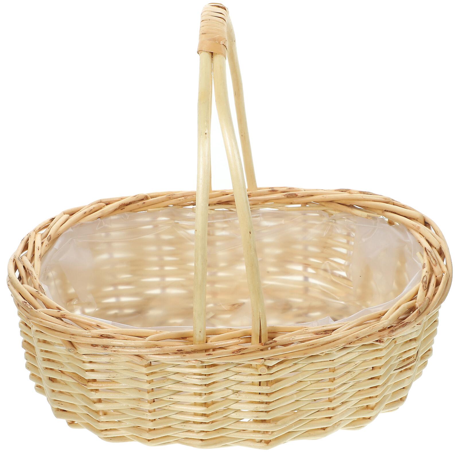 Wicker Woven Storage Basket Flower Arrangement Wicker Woven Basket Picnic Basket