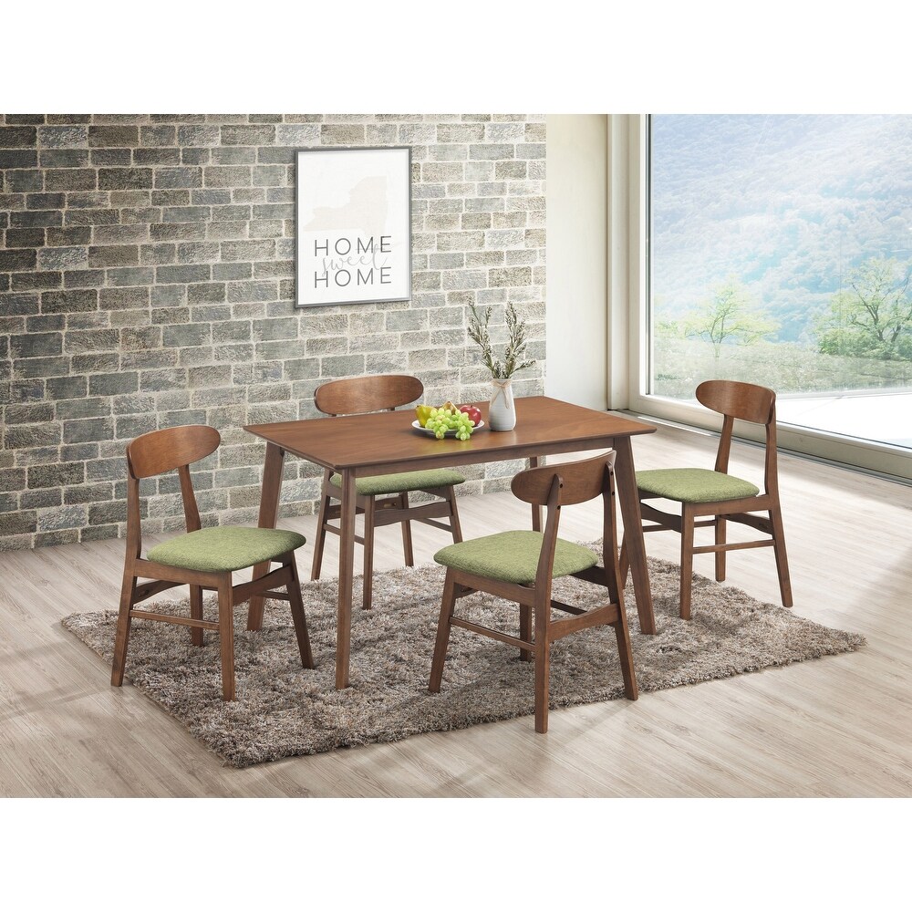 New Classic Furniture Melody 5 Piece Dining Set with Angular Leg