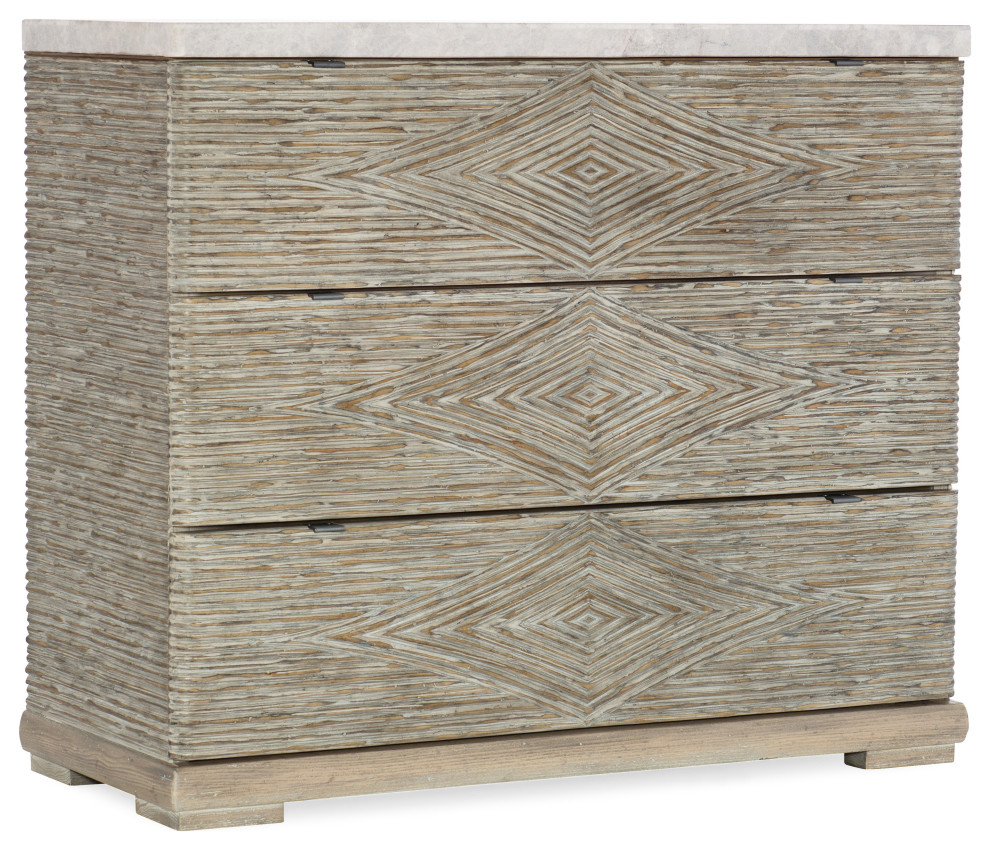 Amani 3 Drawer Accent Chest   Farmhouse   Accent Chests And Cabinets   by HedgeApple  Houzz