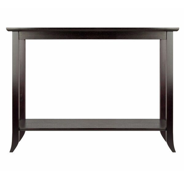 Genoa Rectangular Console Table， Espresso - 40 x 16.34 x 29.92 inches