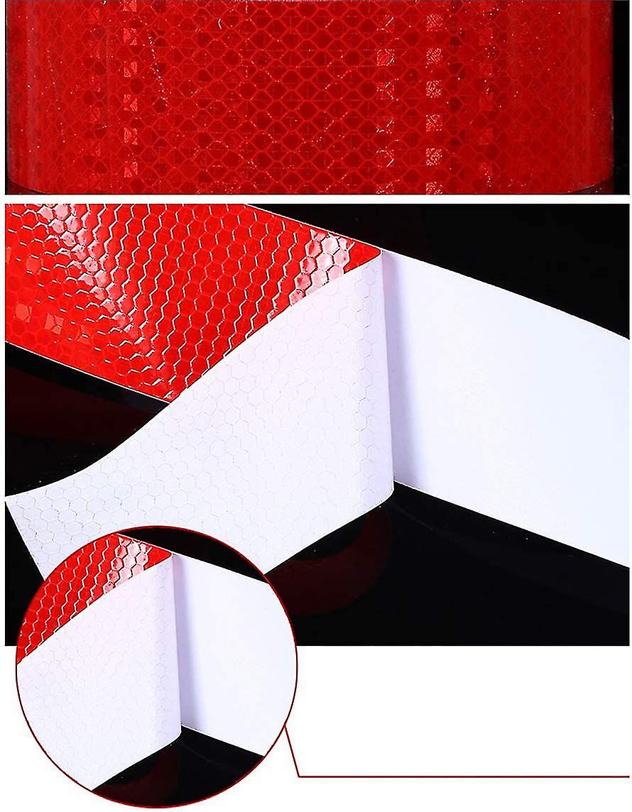 Botao 50mm*3m Reflective Tape Sticker High Visibility Safety Warning Tape Reflective Warning Tape Strong Reflectivity High-adhesive Bright Color Safet