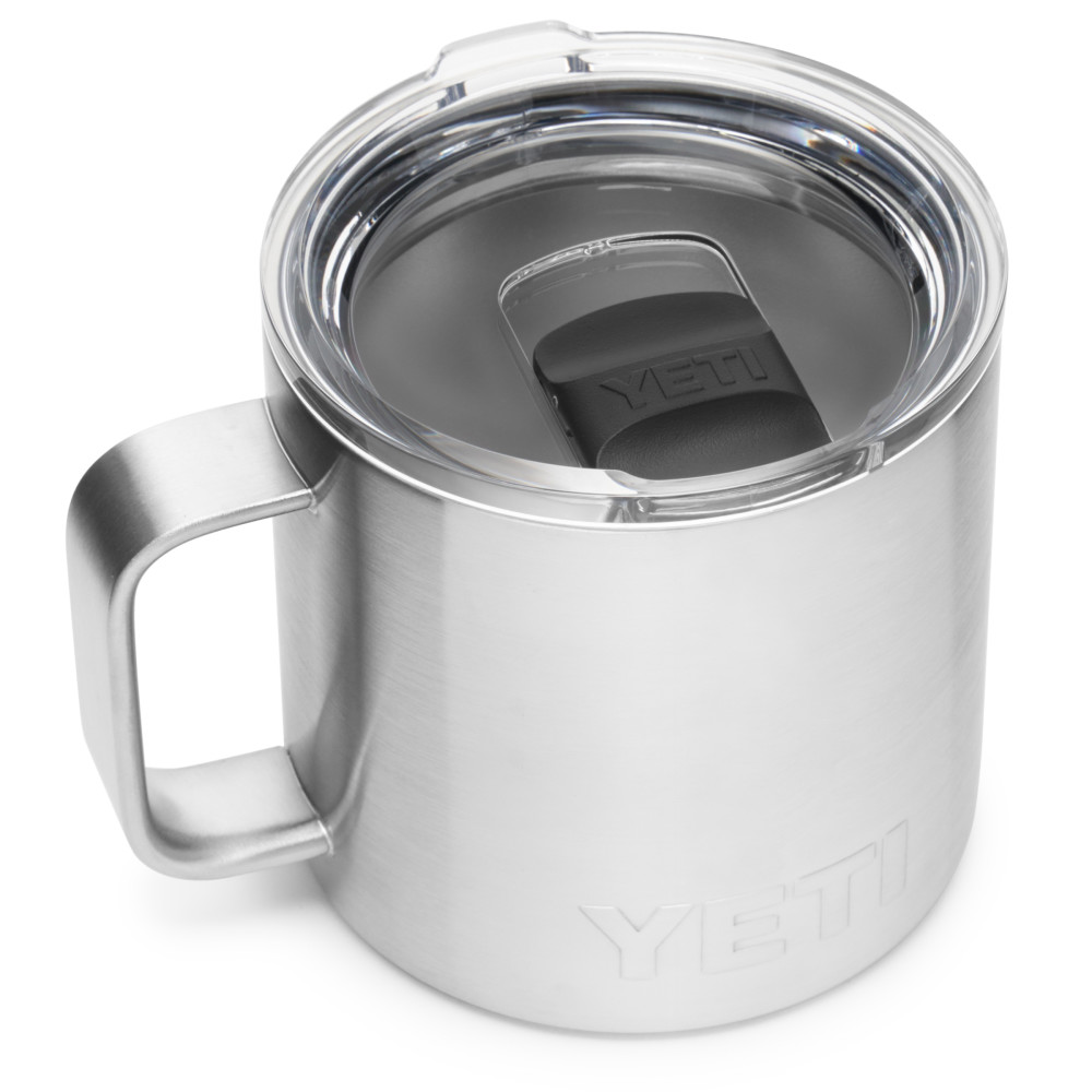 Yeti Rambler Mug with MagSlider Lid 14oz， Stainless Steel ;