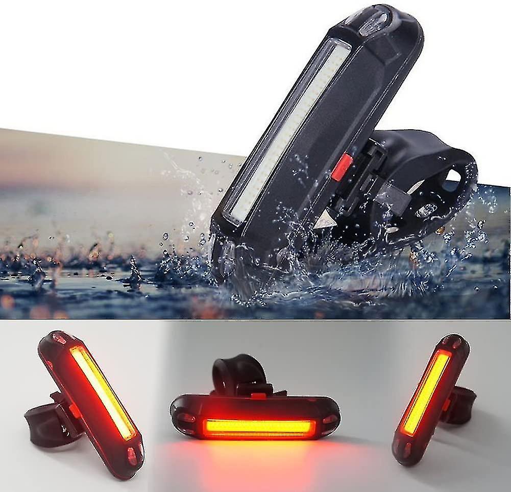 Bicycle Rear Light Usb Rechargeable Waterproof Powerful Super Bright Led Helmet Light Cycling Safety Lights