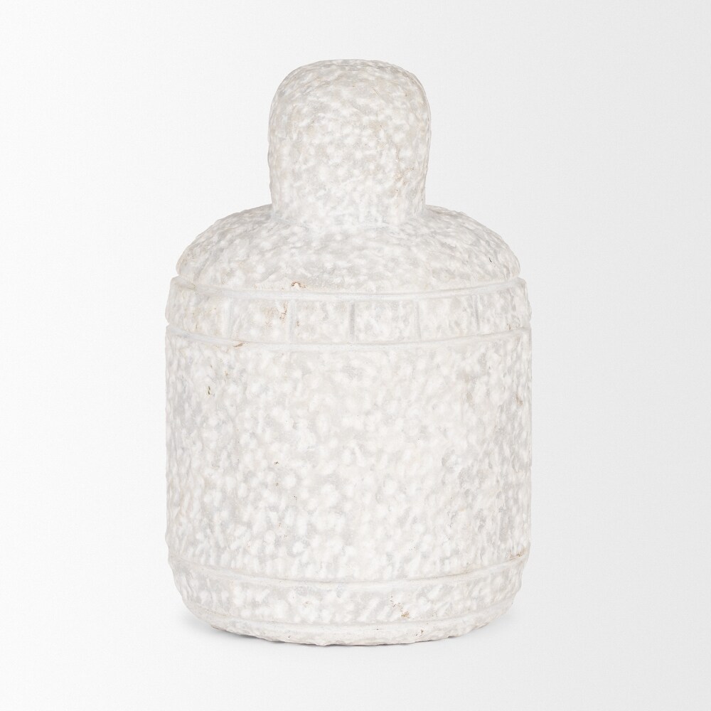 Irina Small White Marble Door Stopper