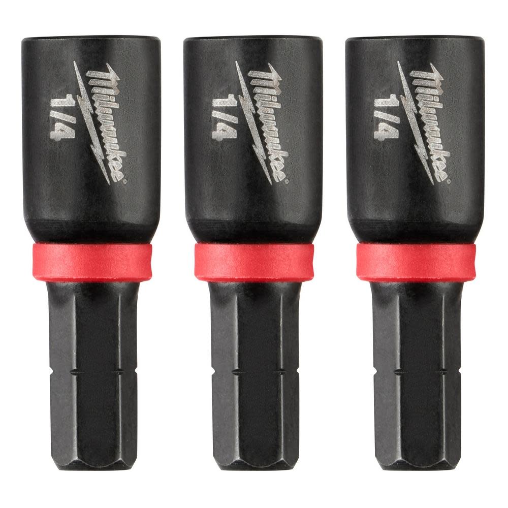 Milwaukee SHOCKWAVE 1/4 in. Insert Nut Driver 3PK 49-66-4512 from Milwaukee