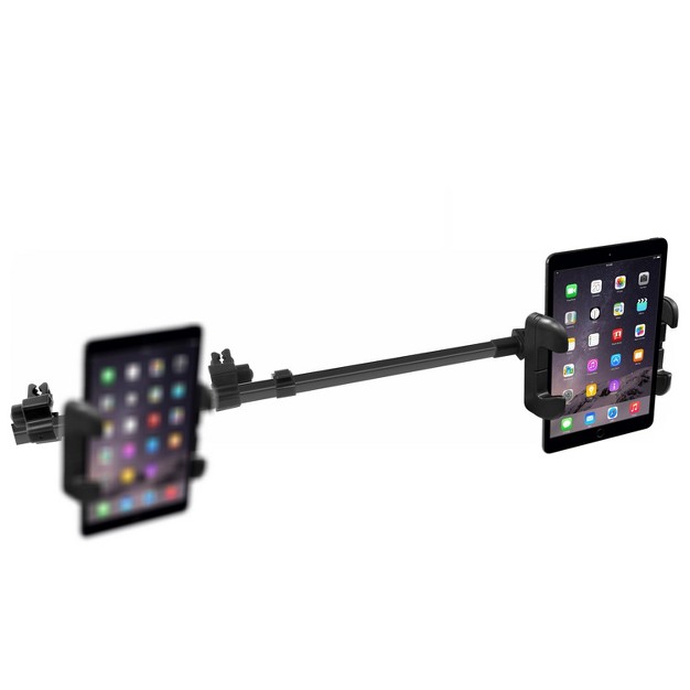 Macally Dual Position Car Seat Head Rest Mount amp Holder For Tablets Ipad amp Other Gadgets Black