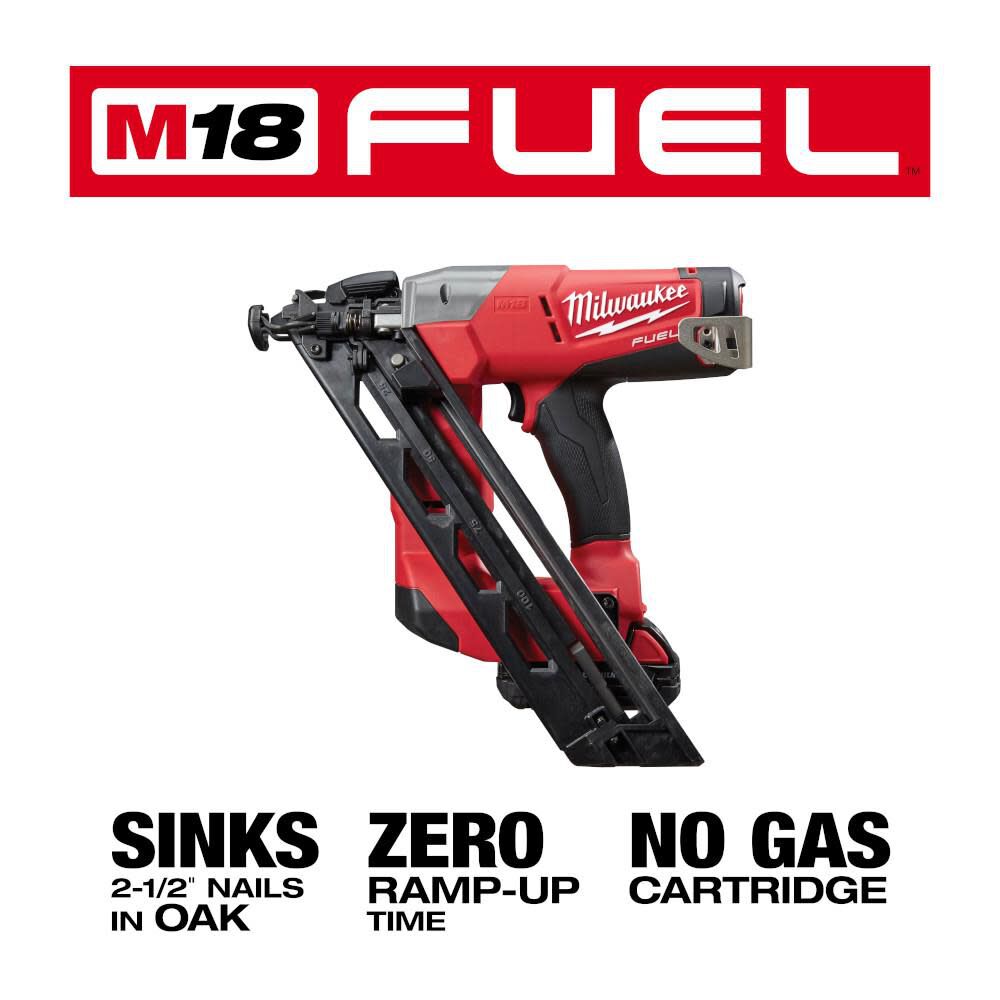 Milwaukee M18 FUEL 15 Gauge Finish Nailer Kit 2743-21CT from Milwaukee