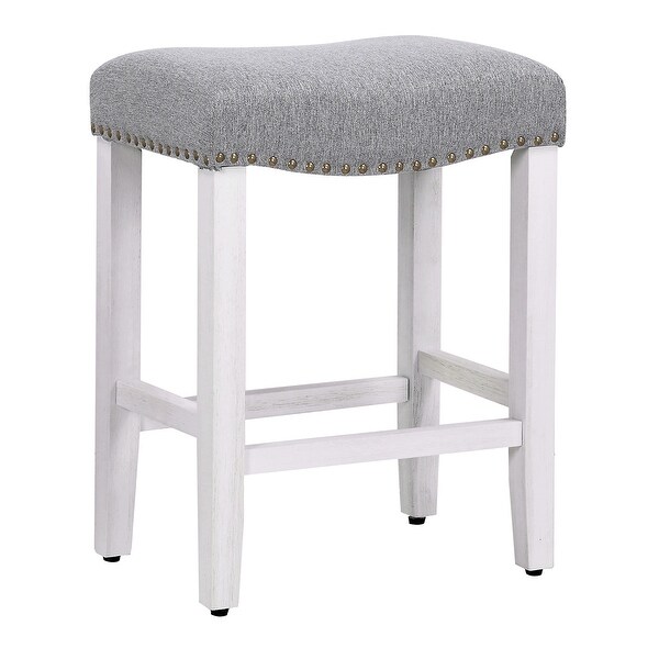 Dover 24-inch Saddle Counter Stool (Set of 2)