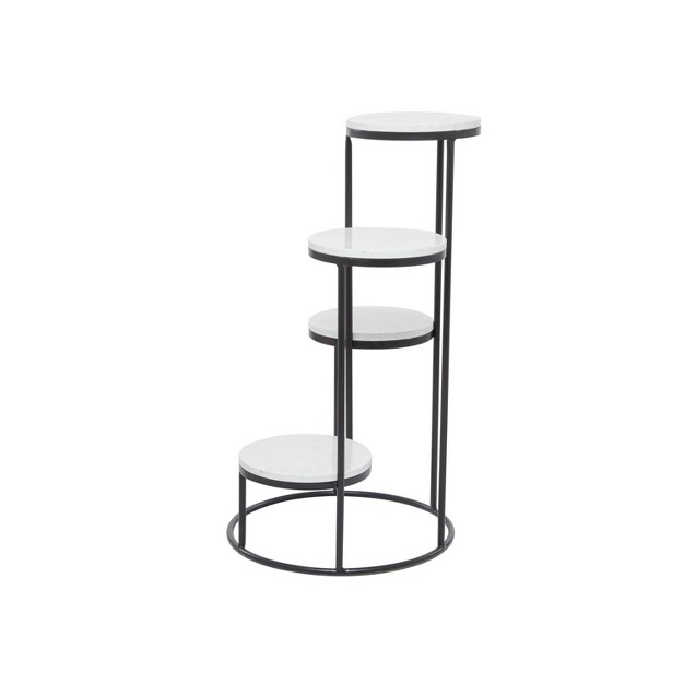 Olivia amp May Modern Metal Plant Stand