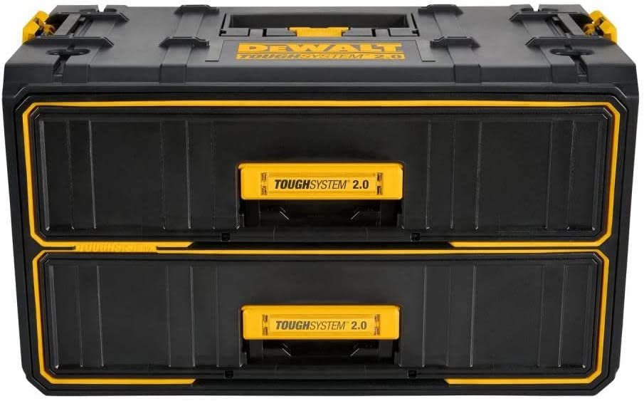 DEWALT ToughSystem Tool Box， 2.0 Two-Drawer， 21.8in. DWST08320