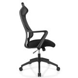 Lenzer Mesh High-Back Task Chair， Black， BIFMA Certified