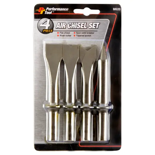 Performance Tool 4-Piece Air Chisel Set