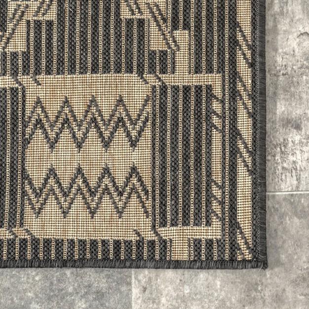 Nuloom Claudia Striped Indoor outdoor Patio Area Rug