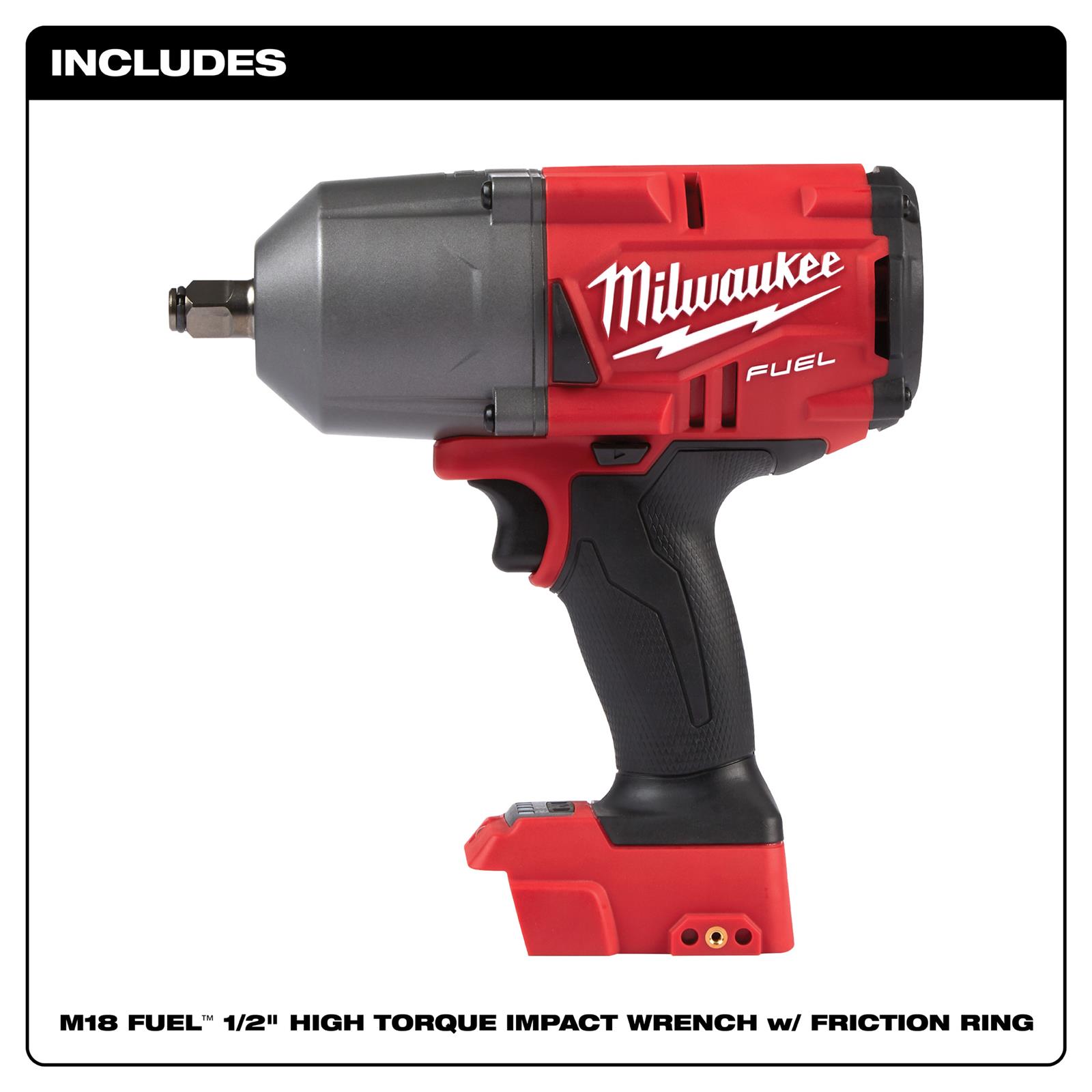 Milwaukee Tool 2767-20 Milwaukee M18 FUEL 1/2 in. High-Torque Impact Wrench with Friction Ring