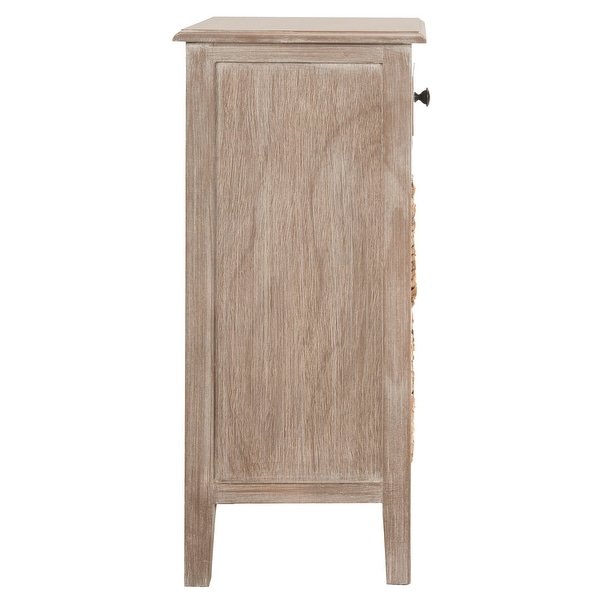 SAFAVIEH Everly Vintage Grey/ White Drawer Storage Side Table - 15