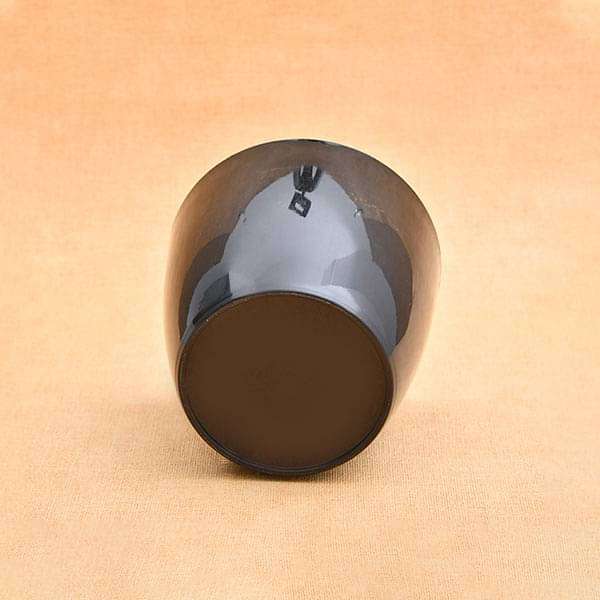 6.3 inch (16 cm) Valencia 16 Round Plastic Planter (Black) (set of 6)