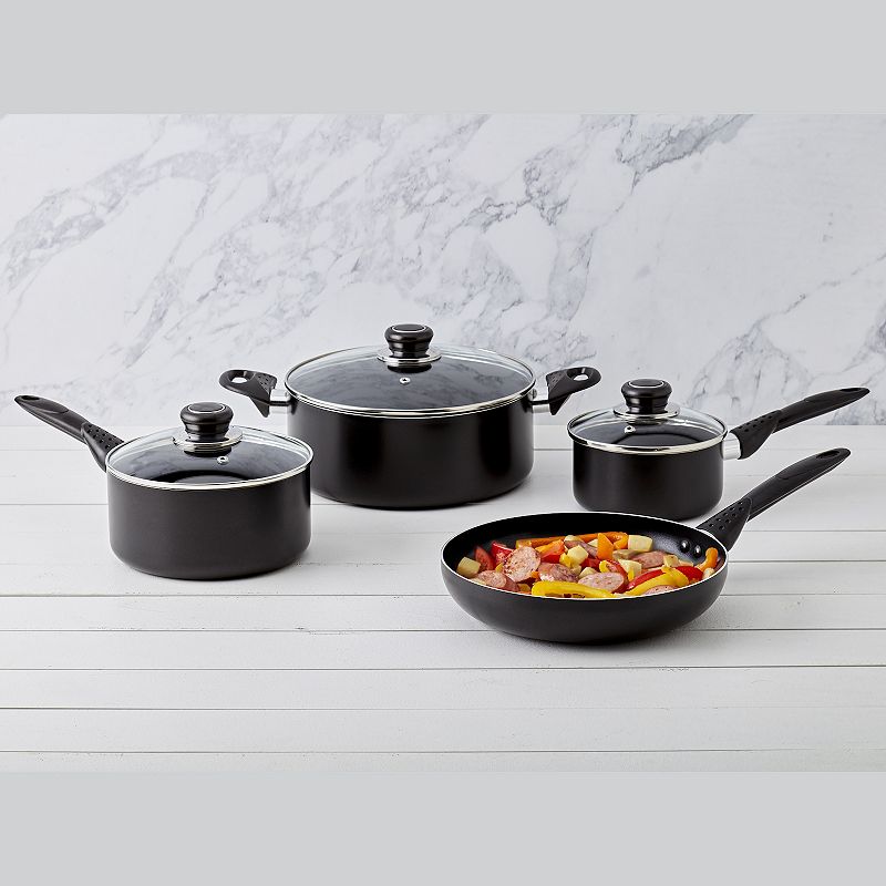 Basic Essentials 7-pc. Nonstick Aluminum Cookware Set