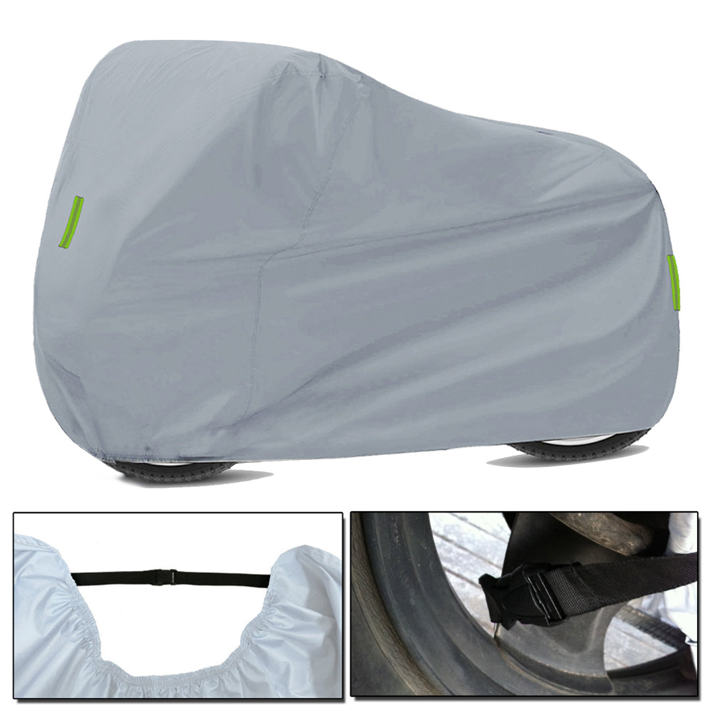 ametoys Universal Motorcycle Cover – All Season Waterproof Outdoor Protection Against Dust， Debris， Rain and Weather(M-XXXXL) 210D Oxford cloth Replacement for ， Suzuki， Kawasaki， Yamaha，