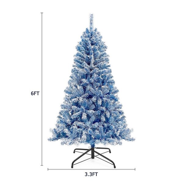 6FT PreLit Christmas Tree with 300 LED Lights，Christmas Decoration