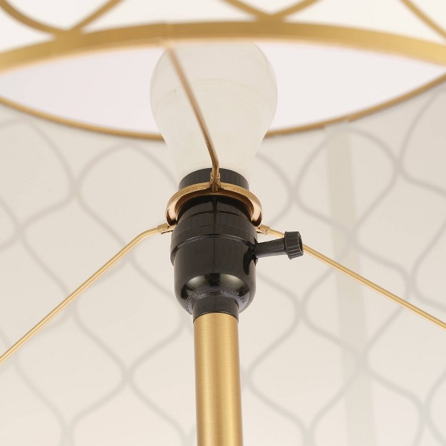 Novogratz X Globe Kinsley Matte Brass Floor Lamp Globe Electric