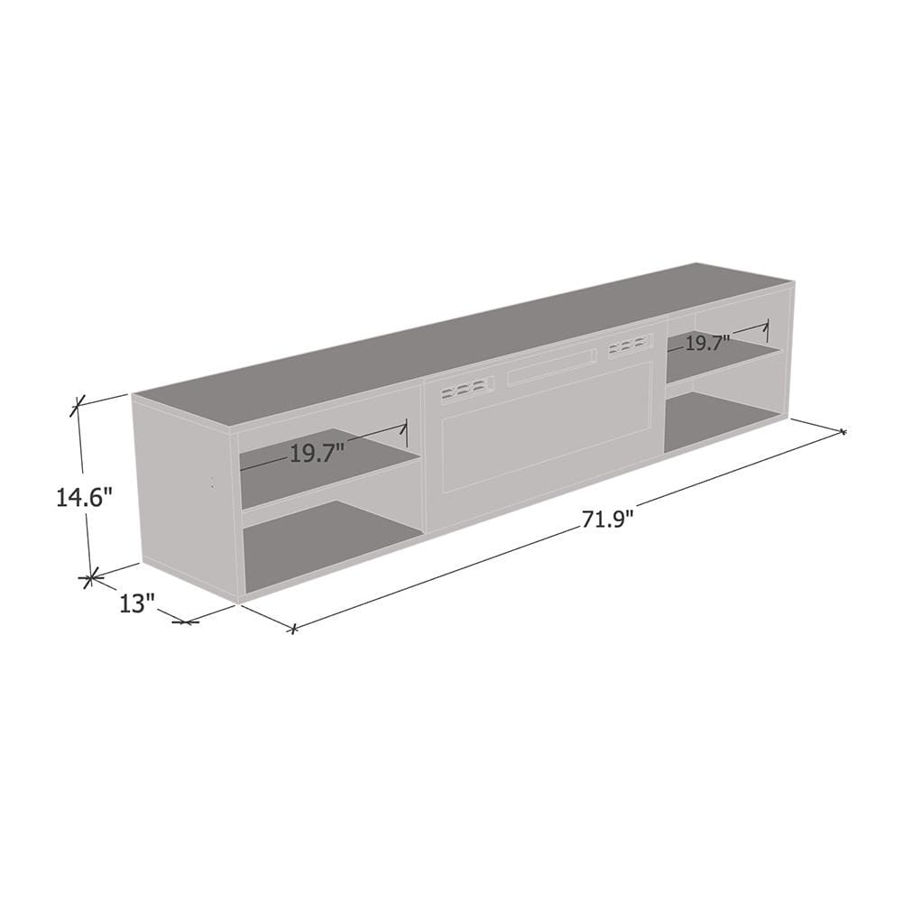 Lima EF Wall Mounted Electric Fireplace 72\