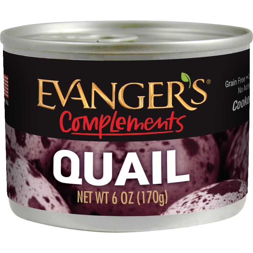 Evangers Complements Grain Free Quail Canned Food for Dogs and Cats