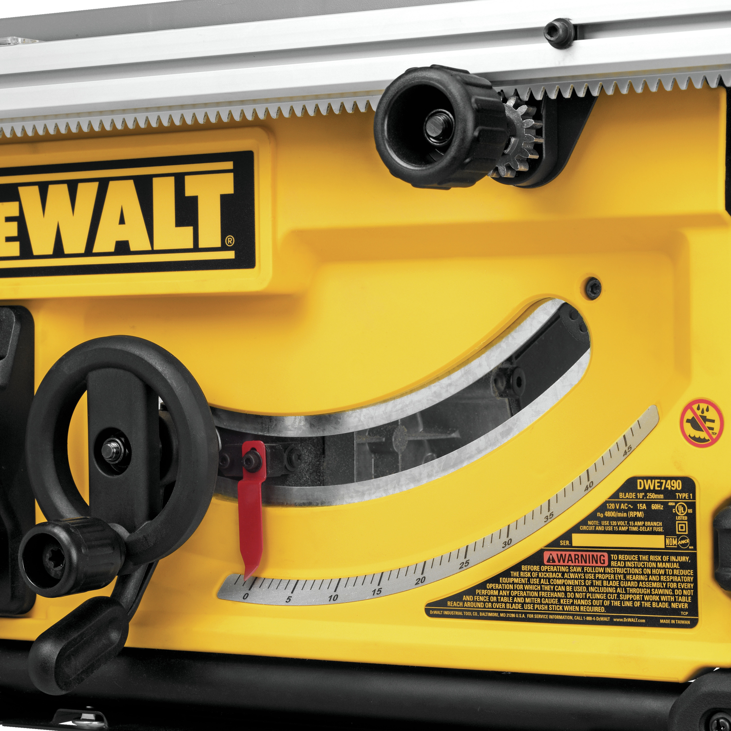 DW 15 amps Corded 10 in. Table Saw with Stand