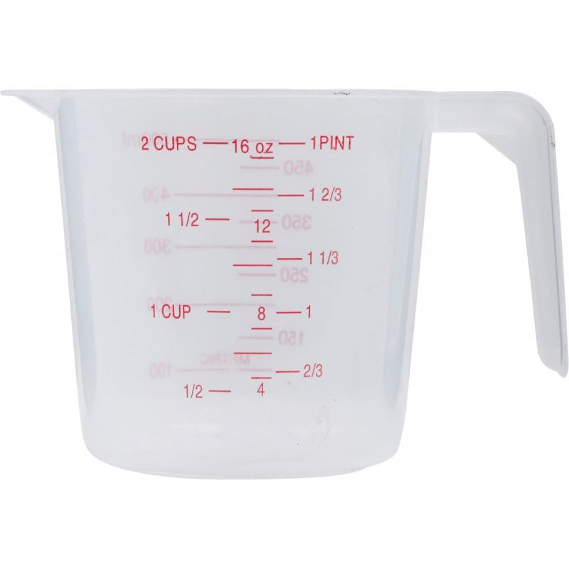 Smart Savers Measuring Cup 2 Cup White (Pack of 12)