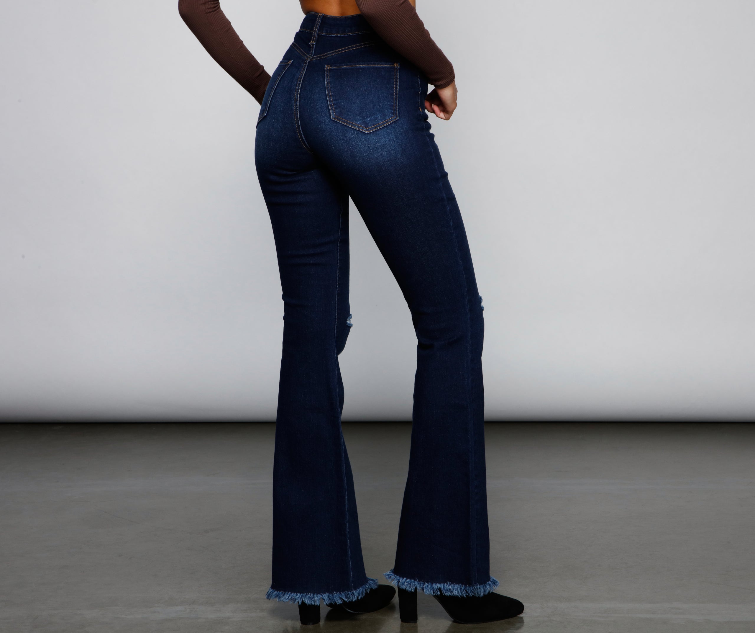 Walk It Out In Style High-Rise Flared Jeans